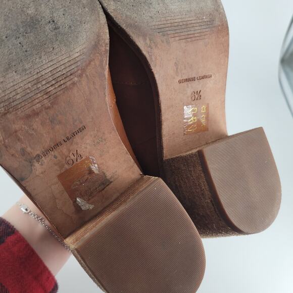 Madewell Brown Leather Pull On Kelci Chelsea Boot 6.5 - Picture 10 of 11